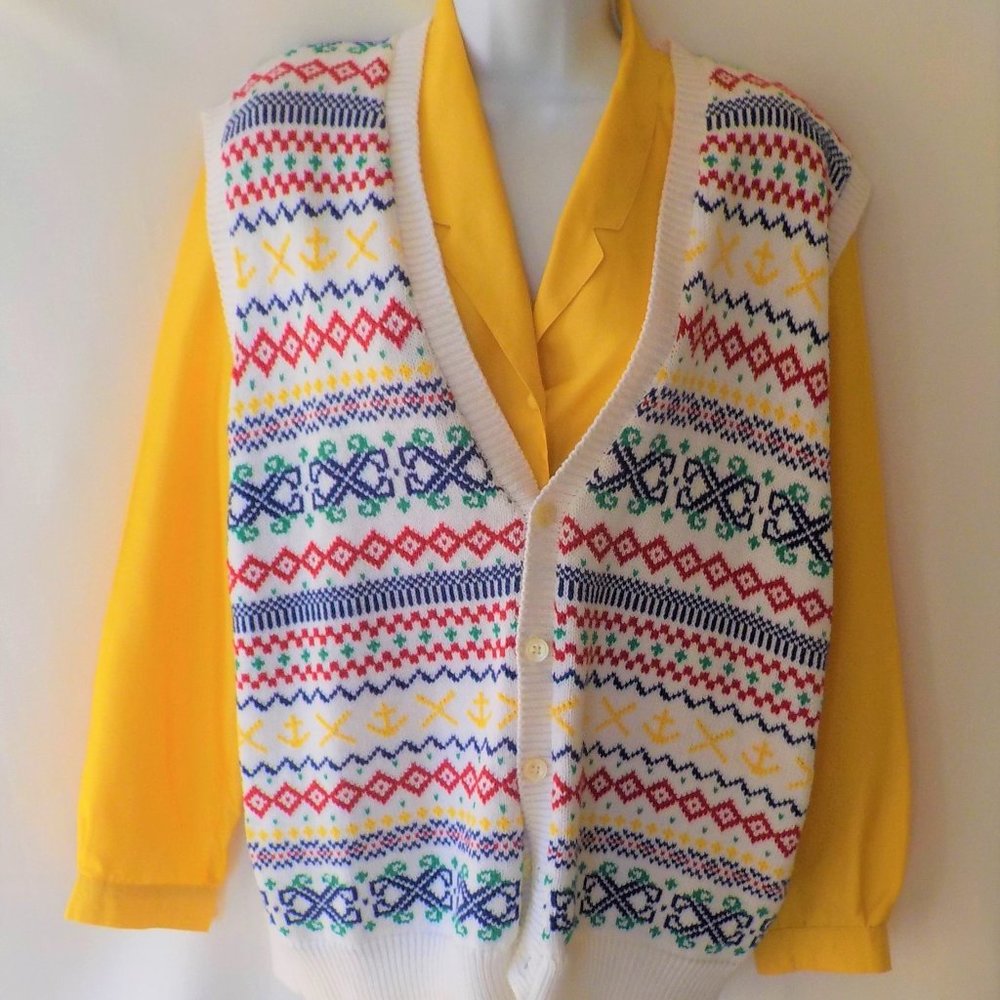 Happy Holiday 2 Pc Outfit-013 Colorful Vest& Shirt